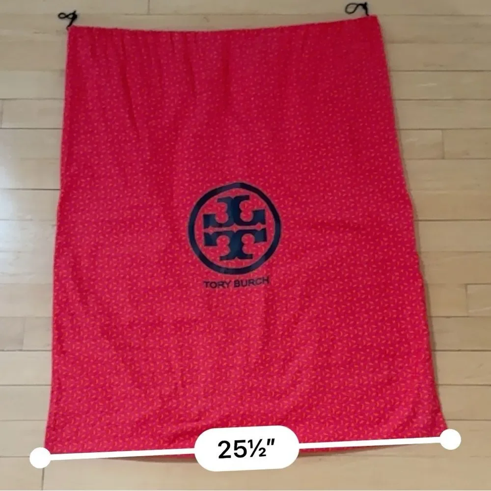 Tory Burch Extra Large 25X30 Logo Printed Dust Bag